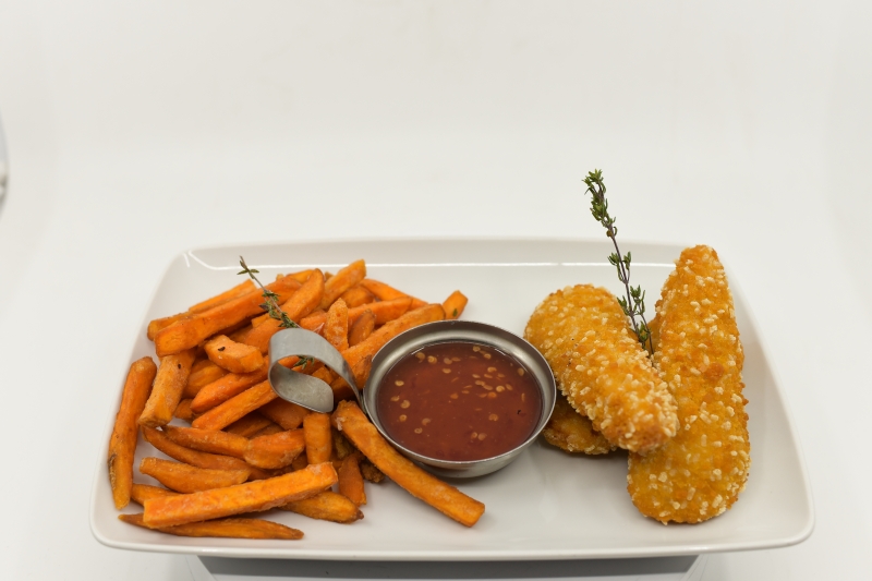 Crispy din piept de pui / Crispy chicken breast